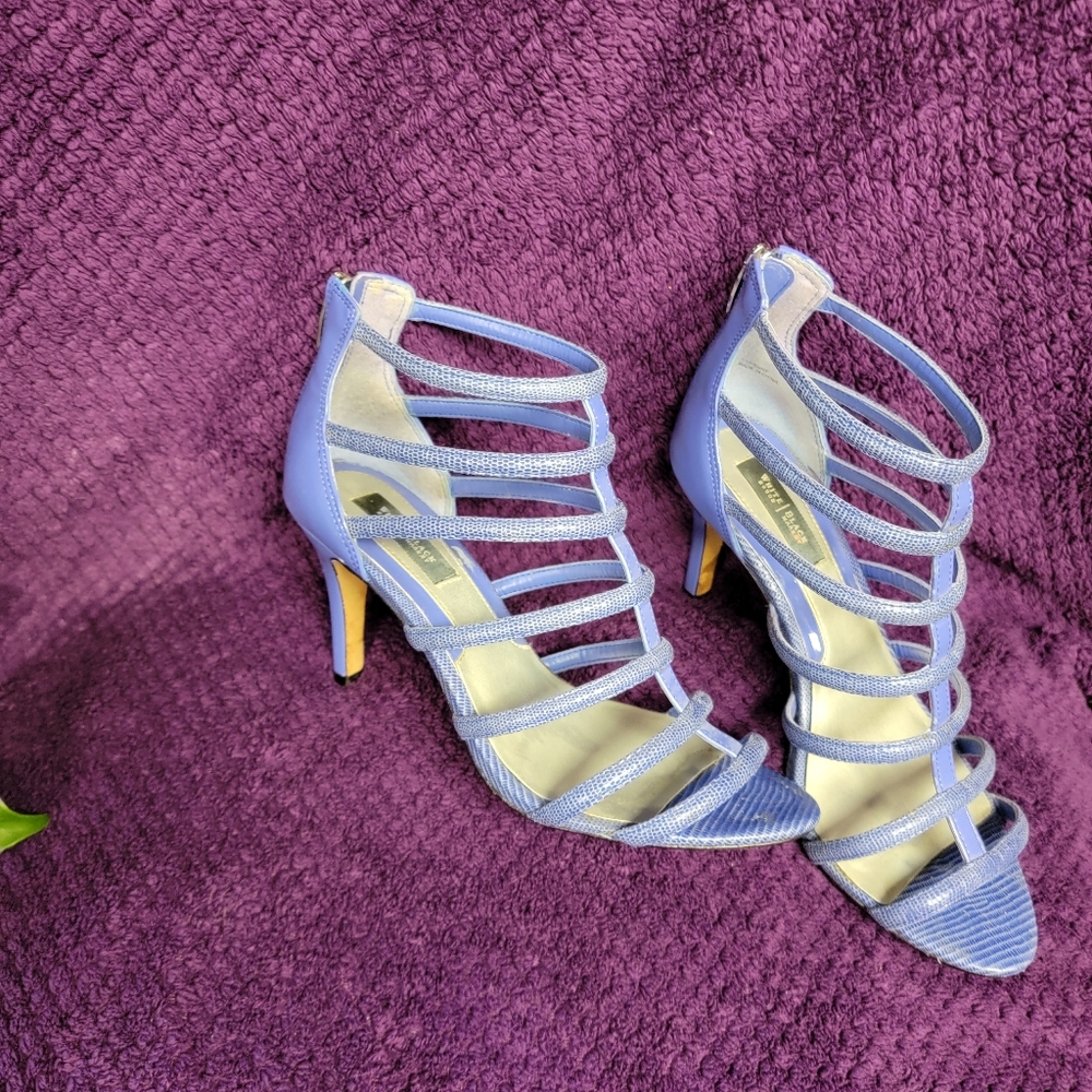 White House Black Market Strappy Heels Size 8